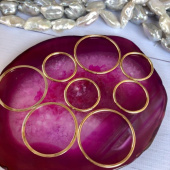 Кольцо 30мм/40мм, позолота 24К