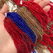 Хрусталь граненый, 3.2 мм, нить