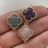 Коннектор в стиле Van Cleef из натурального камня