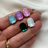 Кристалл для колье/колец, 14*10 мм