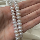 Жемчуг натуральный, 5*8 мм, штука