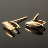 Швензы-бейлы 3,5*10мм Позолота 18К/Родирование