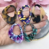 Подвеска, акрил, 34*46мм