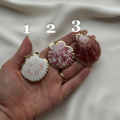 Подвеска "Ракушка", плоская, 40 мм