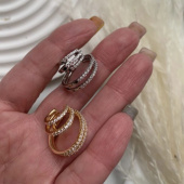 Кафф с циркониями «Многослойный», 20 мм