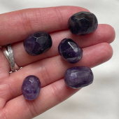 Аметист граненый "Бочонок", 19*14 мм, шт