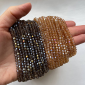 Хрусталь граненый "Ромб", 4.5 мм, нить