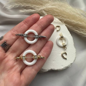 Карабин двойной с керамической вставкой, 40 мм