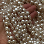 Жемчуг Майорка, "Таблетка", 12*6 мм, штука