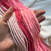 Бусины каучуковые «Хейши», 4 мм, 19 см нить