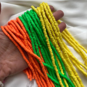 Нить каучуковых бусин, яркие, 4 мм, 39 см