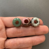 Пончик (бублик)  из натурального камня 13 мм