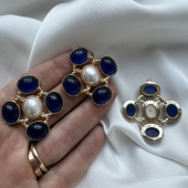 Подвеска с жемчугом Майорка, 40*36 мм