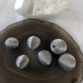 Бусина нейлоновая «серебро» 15/18/20мм