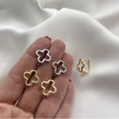 Швензы "Клевер четырехлистный" 15*15мм