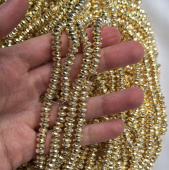 Гематит "Рондель граненая", 5.7*3 мм, нить