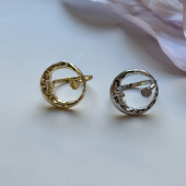 Кольцо безразмерное «Месяц и Звезда», 20 мм