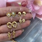 Швензы разных форм, позолота 24К