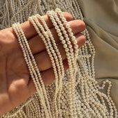 Жемчуг Майорка, глянцевый, 2/3/4 мм, нить