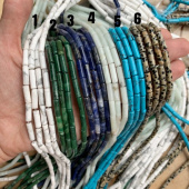 Натуральные камни "Трубочка" 13 мм