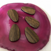 Бусина из пластика, Имитация дерева, Лепесток. 21*35мм.