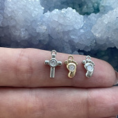 Подвеска "Ножка", подвеска "Крестик"