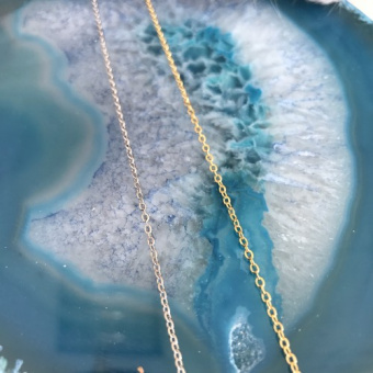 Цепь 2.5 мм, позолота 24К/Родирование