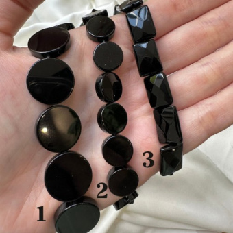 Бусина натурального Агата, «Таблетка»/«Прямоугольник»