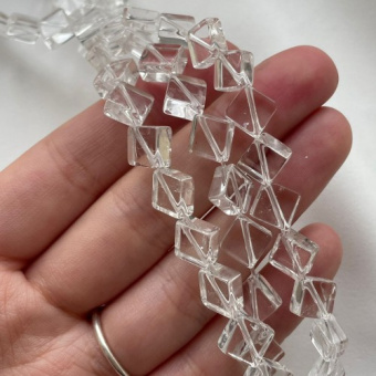Горный хрусталь "Ромб", 8 мм