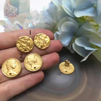 Швензы, Итальянская фурнитура. Матовая Позолота 18К.