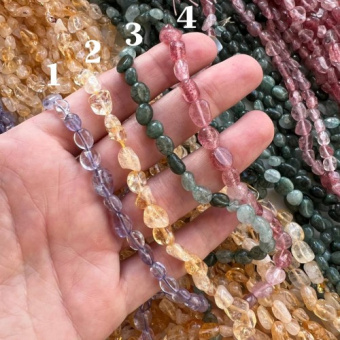 Натуральные камни, галтовка, 6 мм