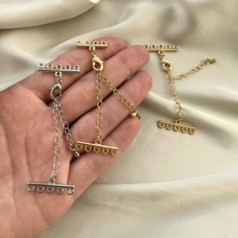 Разветвитель на 5 нитей с карабином, 25*5 мм