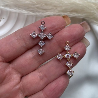 Подвеска «Крест», 25*20 мм