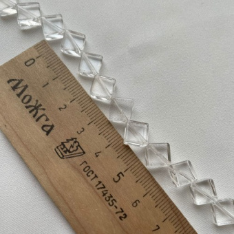 Горный хрусталь "Ромб", 8 мм