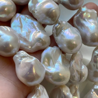 Жемчуг натуральный барочный ААА, 20-30 мм