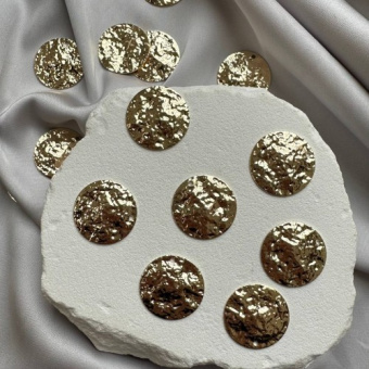 Подвеска "Монета" мятая, 20 мм