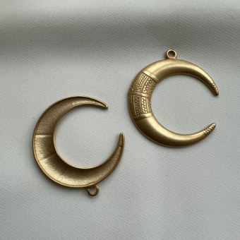 Подвеска «Месяц», Итальянская фурнитура, позолота