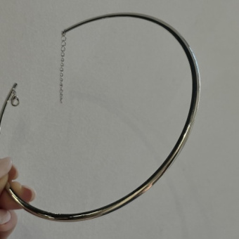 Основа для чокера, плоская, 125*4 мм