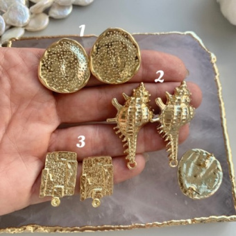 Швензы разных форм Позолота 24К