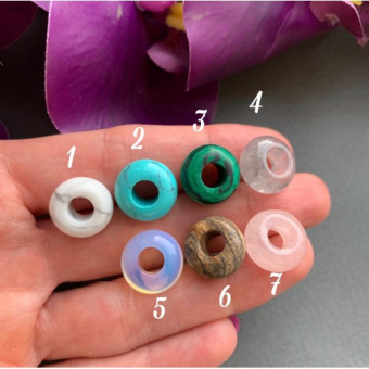 Пончик из натурального камня 13 мм