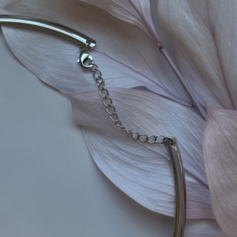 Основа для чокера, плоская, 125*4 мм