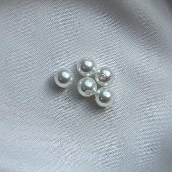 Жемчуг Майорка, 5 мм, полупросверленный