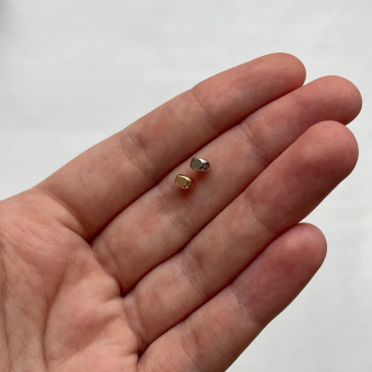 Бусина "Мягкий прямоугольник", 4*3 мм