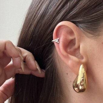 Кафф «Микки» с циркониями, 10 мм