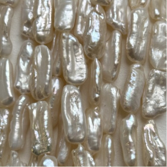 Жемчуг натуральный, палочка, 8*24 мм