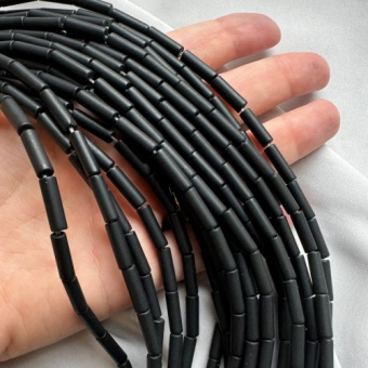 Шунгит "Трубочка", 13*4 мм, штука