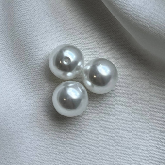 Жемчуг Майорка, полупросверленный, 10 мм, штука