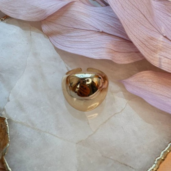 Кольцо "Круг", 23 мм, разъемное, позолота