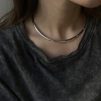 Основа для чокера, плоская, 125*4 мм