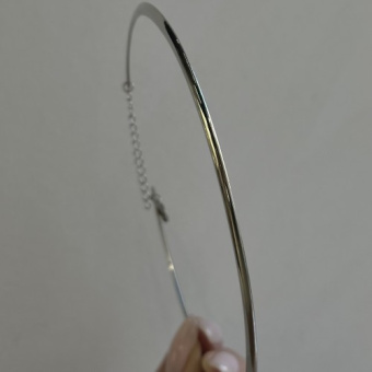 Основа для чокера, плоская, 125*4 мм